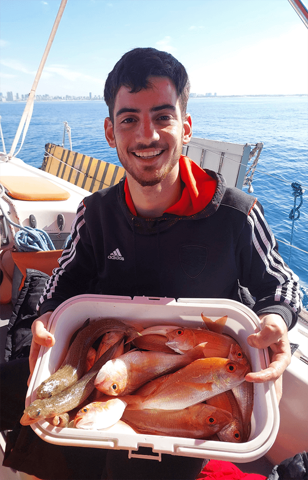 Рыбалка барбунии в Ашдоде. с Яхты диана. Барбуния вкусная рыба.